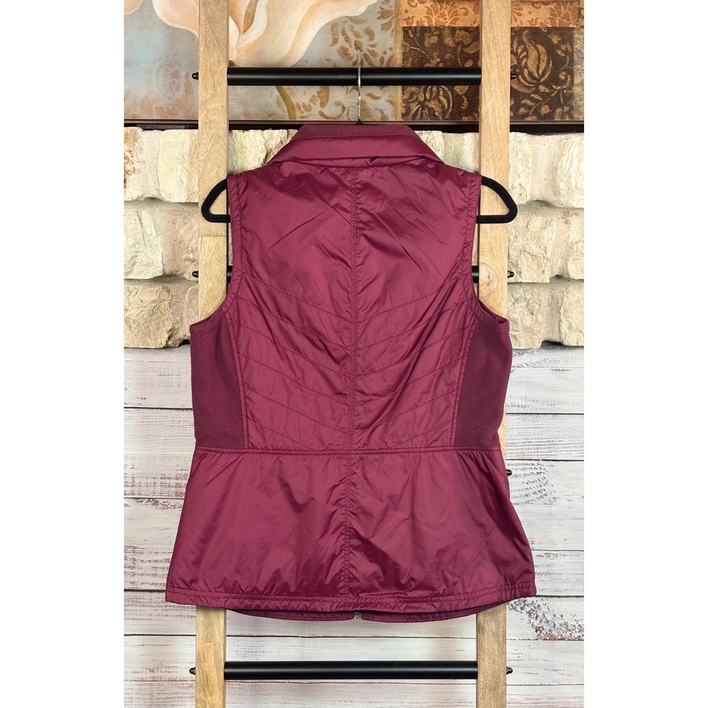 Columbia Womens Maroon Quilted Insulated Full Zip Vest Size Medium - Picture 2 of 8